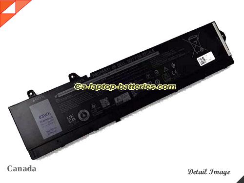 Genuine DELL Precision 7680 Battery For laptop 6827mAh, 83Wh , 11.55V, Black , Li-Polymer