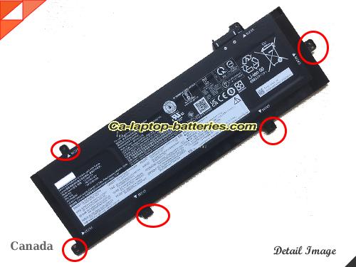 Genuine LENOVO ThinkPad P16s Gen 1(Intel)21BT008CRA Battery For laptop 3392mAh, 52.5Wh , 15.48V, Black , Li-ion