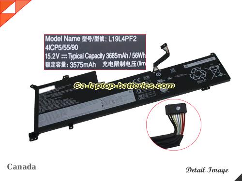 LENOVO IdeaPad 3-17IIL05 81WF0024SC Replacement Battery 3685mAh, 56Wh  15.2V Black Li-Polymer