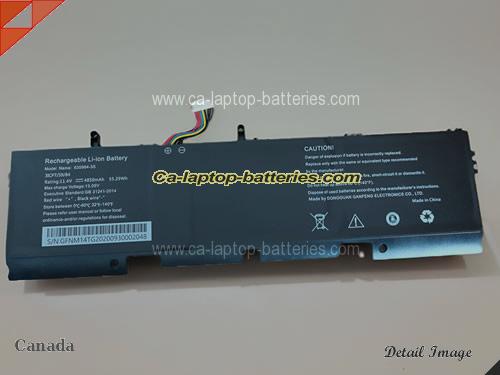 HASEE 635984-3S Battery 4850mAh, 55.29Wh  11.4V Black Li-ion