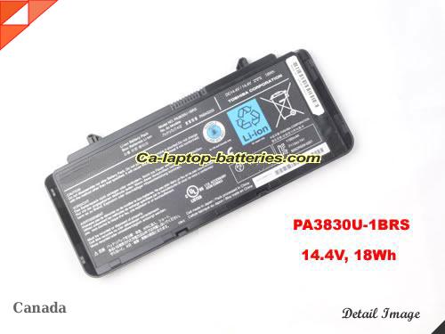 TOSHIBA PA3842U-1BRS Battery 1180mAh, 18Wh  14.4V Black Li-ion