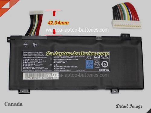 GETAC GK5CN-03-17-3S1P-0 Battery 4100mAh, 46.74Wh  11.4V Black Li-Polymer