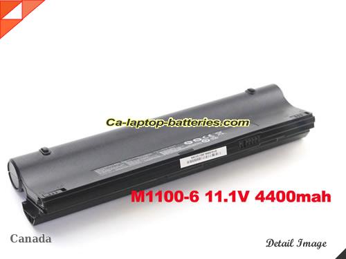 CLEVO M1100BAT-6(SIMPLO) Battery 4400mAh, 48.84Wh  11.1V Black Li-ion