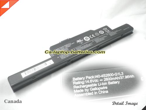 UNIWILL I40-4S2600-G1L3 Battery 2600mAh, 37.96Wh  14.6V Black Li-ion