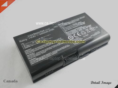 Genuine ASUS G71 Series Battery For laptop 4400mAh, 10.8V, Black , Li-ion