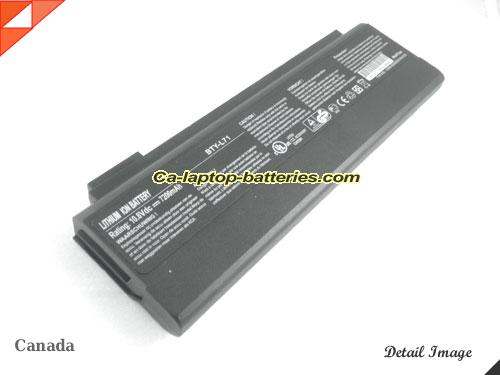 Genuine MSI Megabook L725 Battery For laptop 7200mAh, 10.8V, Black , Li-ion