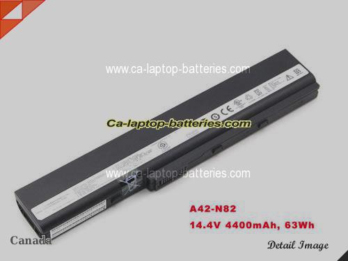 ASUS N82EI Replacement Battery 4400mAh 14.4V Black Li-ion