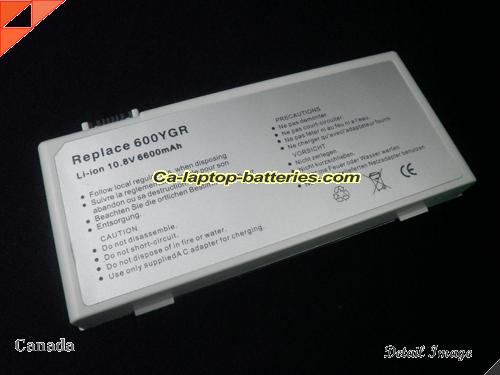 GATEWAY 6500650 Battery 6600mAh 10.8V Black Li-ion