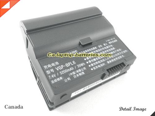 SONY VGN-UX17GP Replacement Battery 5200mAh 7.4V Black Li-ion