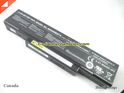 Genuine CLEVO M77SUN Battery For laptop 4400mAh, 47.52Wh , 10.8V, Black , Li-ion