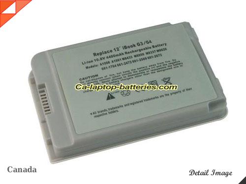 APPLE iBook G3 12 M8860J/A Replacement Battery 5200mAh 11.1V Grey Li-ion