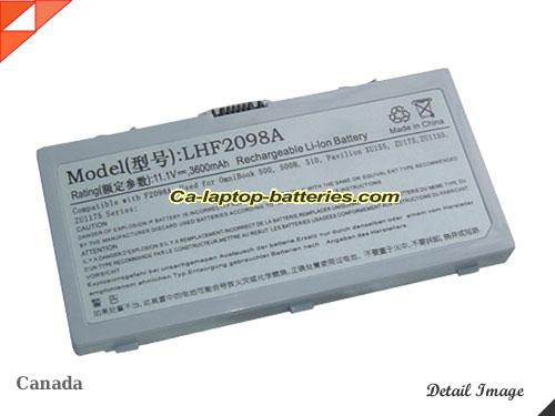 HP Omnibook 500 Replacement Battery 3600mAh 11.1V Silver Li-ion