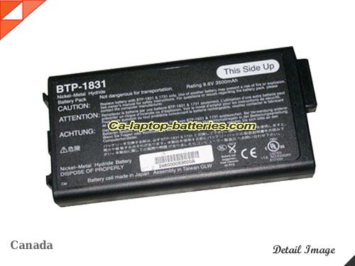 ACER BTP-1831 Battery 3500mAh 9.6V Black Li-ion