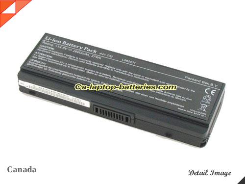 ASUS EasyNote BG48-T-543 Replacement Battery 2600mAh 14.8V Black Li-ion