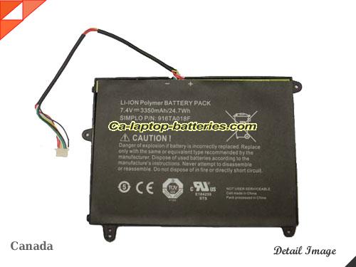 SIMPLO SQU-1009 Battery 3350mAh 7.4V Black Li-ion
