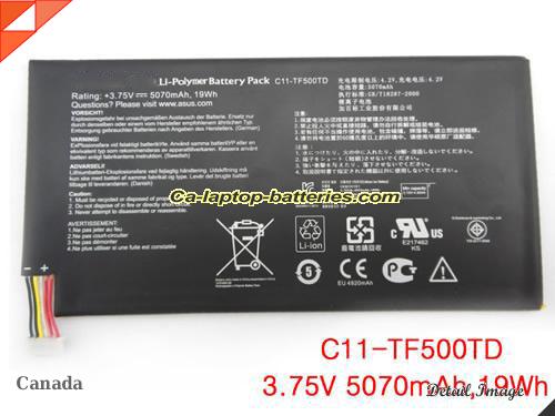 ASUS Cll-TF500TD Battery 5070mAh, 19Wh  3.75V Black Li-ion