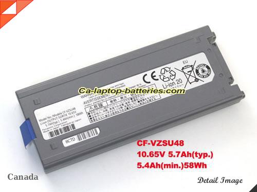 PANASONIC CF-VZSU48 Battery 5700mAh, 58Wh , 5.7Ah 10.65V Grey Li-ion