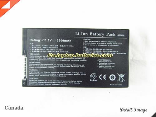 ASUS F80Q-a1 Battery 5200mAh 11.1V Black Li-ion