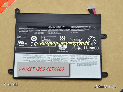 LENOVO 42T4965 Battery 25Wh, 3.25Ah 7.4V Black Li-Polymer
