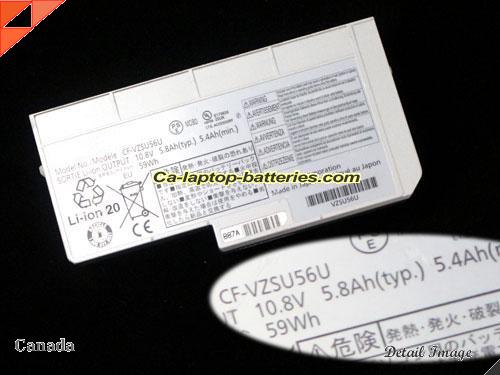 Genuine PANASONIC CF-F8 Battery For laptop 5800mAh, 59Wh , 5.4Ah, 10.8V, Sliver , Li-ion