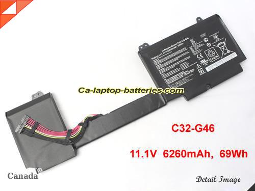 ASUS C32-G46 Battery 6260mAh, 69Wh  11.1V Black Li-Polymer