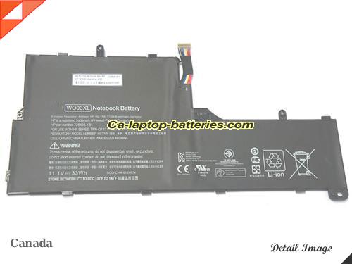 HP 725606-001 Battery 33Wh 11.1V Black Li-ion