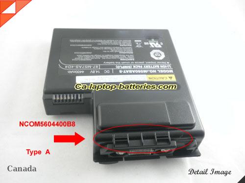 Genuine SAGER M57A Battery For laptop 4400mAh, 14.8V, Black , Li-ion