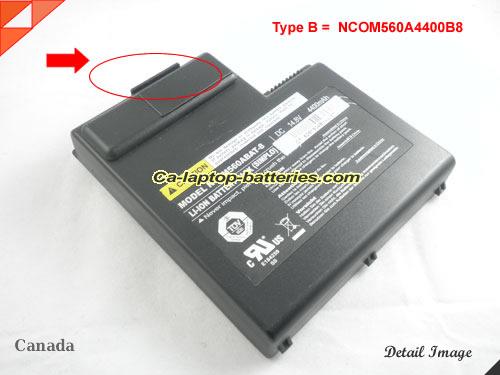 Genuine SAGER M57A Battery For laptop 4400mAh, 14.8V, Black , Li-ion