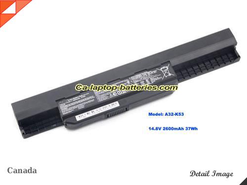 Genuine ASUS A53U-XT2 Battery For laptop 2600mAh, 37Wh , 14.8V, Black , Li-ion