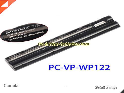 NEC PC-VP-WP122 Battery 4000mAh, 44Wh  11.1V Black Li-lion