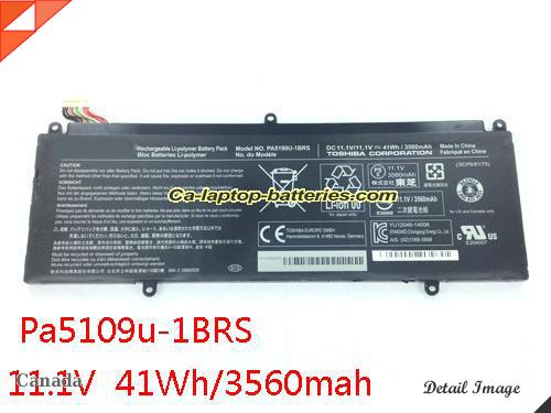 TOSHIBA PA5190U-1BRS Battery 3560mAh, 41Wh  11.1V Black Li-ion