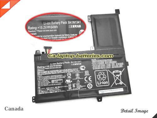 Genuine ASUS Q502LA-BBI5T12 Battery For laptop 64Wh, 15.2V, Black , Li-ion