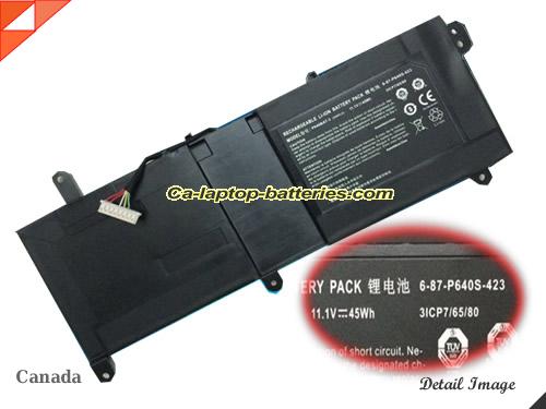 Genuine CLEVO 911ST Battery For laptop 45Wh, 11.1V, Black , Li-ion