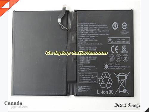 Genuine HUAWEI HB299418ECW Laptop Computer Battery HB2994I8ECW Li-ion 7500mAh, 28.65Wh Black In Canada 