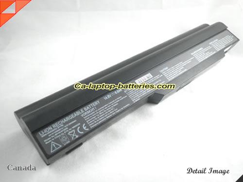 Replacement MEDION ICR18650NH Laptop Computer Battery BP4S3P2200 Li-ion 6600mAh Black In Canada 