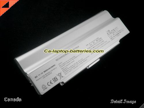 Replacement SONY VGP-BPL9 Laptop Computer Battery VGP-BPS9A/S Li-ion 10400mAh Silver In Canada 