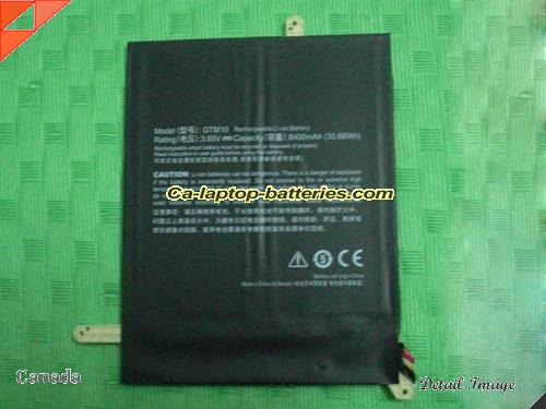 Replacement MSI GTM1O Laptop Computer Battery GTM10 Li-ion 8400mAh Black In Canada 