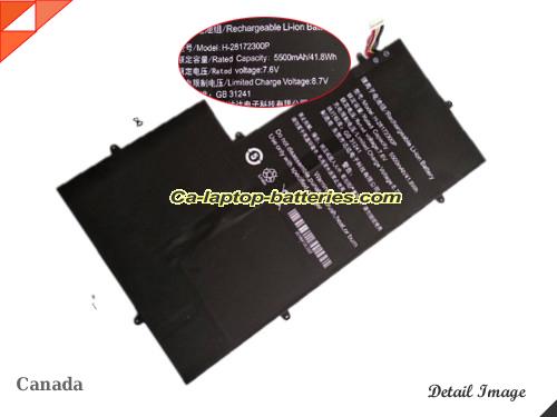 New TECLAST H28172300P Laptop Computer Battery H-28172300P Li-ion 5500mAh, 41.8Wh  In Canada 
