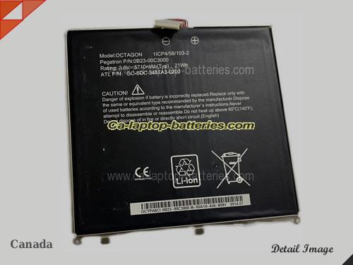 Genuine OTHER GC-SDC-3457A3-0200 Laptop Computer Battery OB23-00C3000 Li-ion 5710mAh, 21Wh Black In Canada 