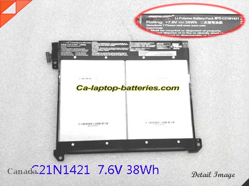 Genuine ASUS C21N1421 Laptop Computer Battery 0B200-01520000 Li-ion 5000mAh, 38Wh Black In Canada 