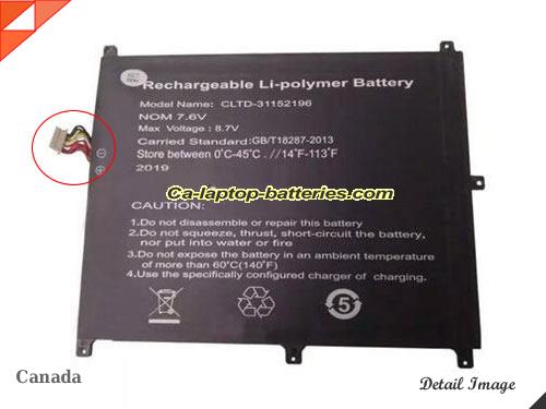 Genuine CHUWI 31160201P Laptop Computer Battery 31152196P Li-ion 5000mAh, 38Wh  In Canada 