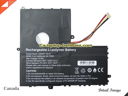 Genuine BMAX 496587-3S1P Laptop Computer Battery  Li-ion 5000mAh, 57Wh  In Canada 