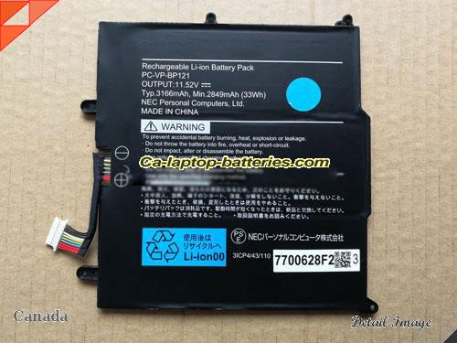 Genuine NEC PC-VP-BP121 Laptop Computer Battery PCVPBP121 Li-ion 3166mAh, 33Wh Black In Canada 