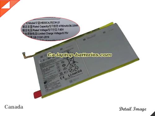 New HUAWEI HB30C4J7ECW-21 Laptop Computer Battery 2ICP3/99/117 Li-ion 4780mAh, 36.33Wh  In Canada 