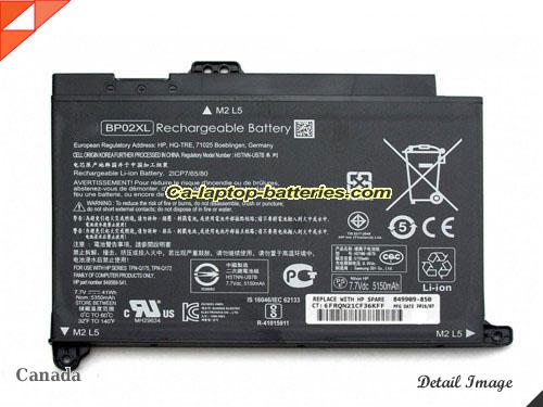 Genuine HP HSTNN-LB7H Laptop Computer Battery 849569-542 Li-ion 41Wh Black In Canada 