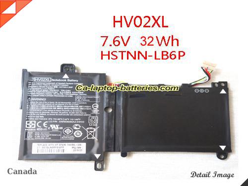 Genuine HP TPN-W112 Laptop Computer Battery hstnn-lb6p Li-ion 32Wh Black In Canada 