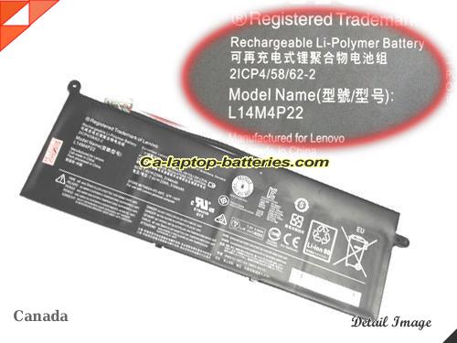 Genuine LENOVO L14M4P22 Laptop Computer Battery  Li-ion 3144mAh, 23Wh Black In Canada 