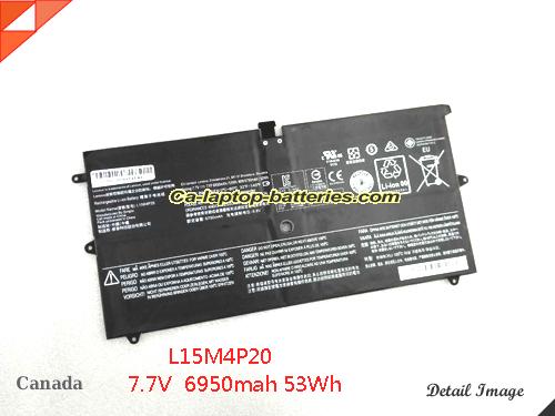 Genuine LENOVO L15S4P20 Laptop Computer Battery L15M4P20 Li-ion 7000mAh, 53.5Wh Black In Canada 