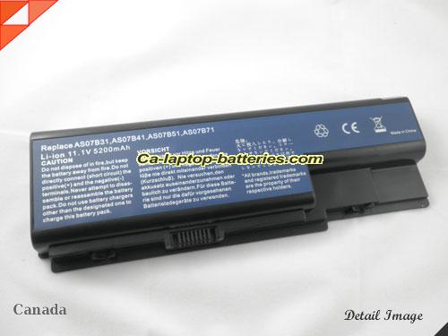 Replacement ACER AS07B51 Laptop Computer Battery LC.BTP00.007 Li-ion 5200mAh Black In Canada 