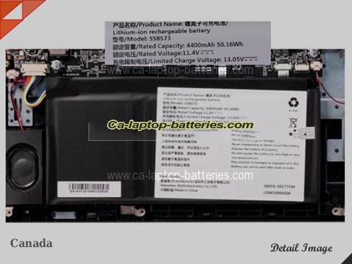 Genuine MECHREVO SSBS73 Laptop Computer Battery SWIN-GGRTTF01 Li-ion 4400mAh, 50.16Wh  In Canada 